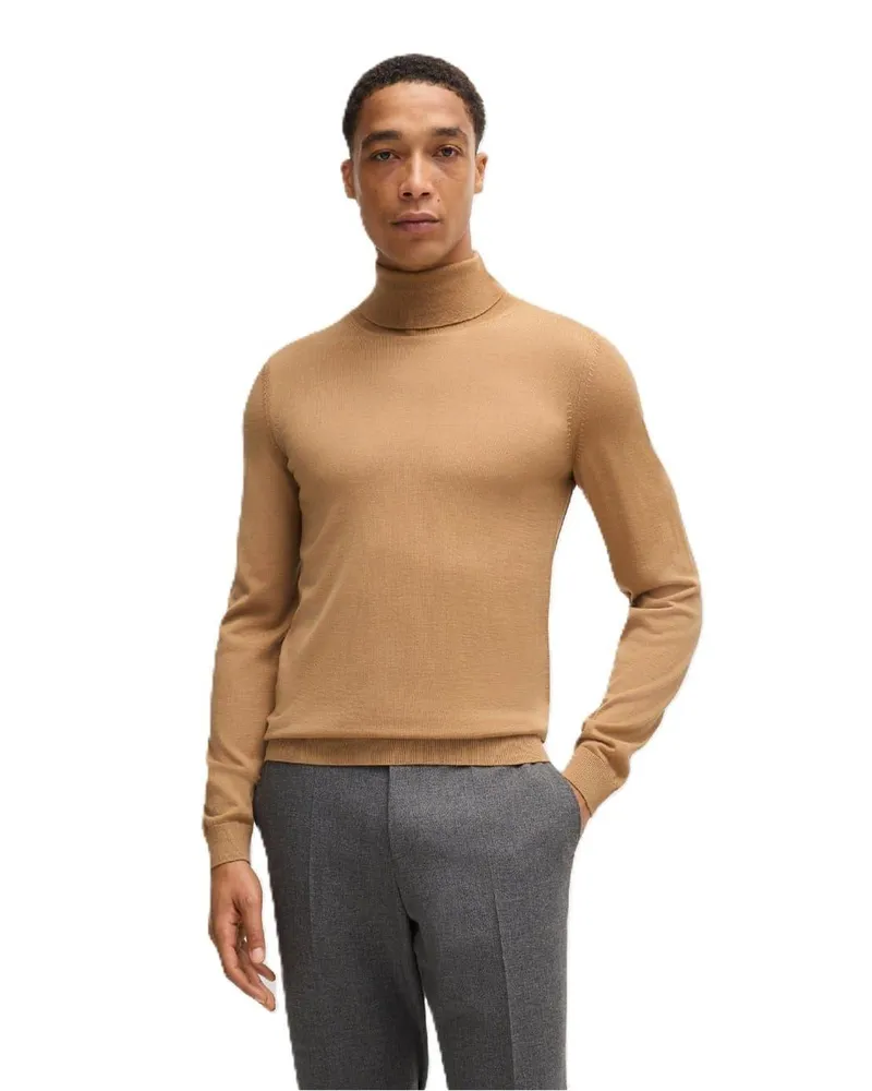 HUGO BOSS Musso-P" Pullover für Herren (Mittelbeige Orange