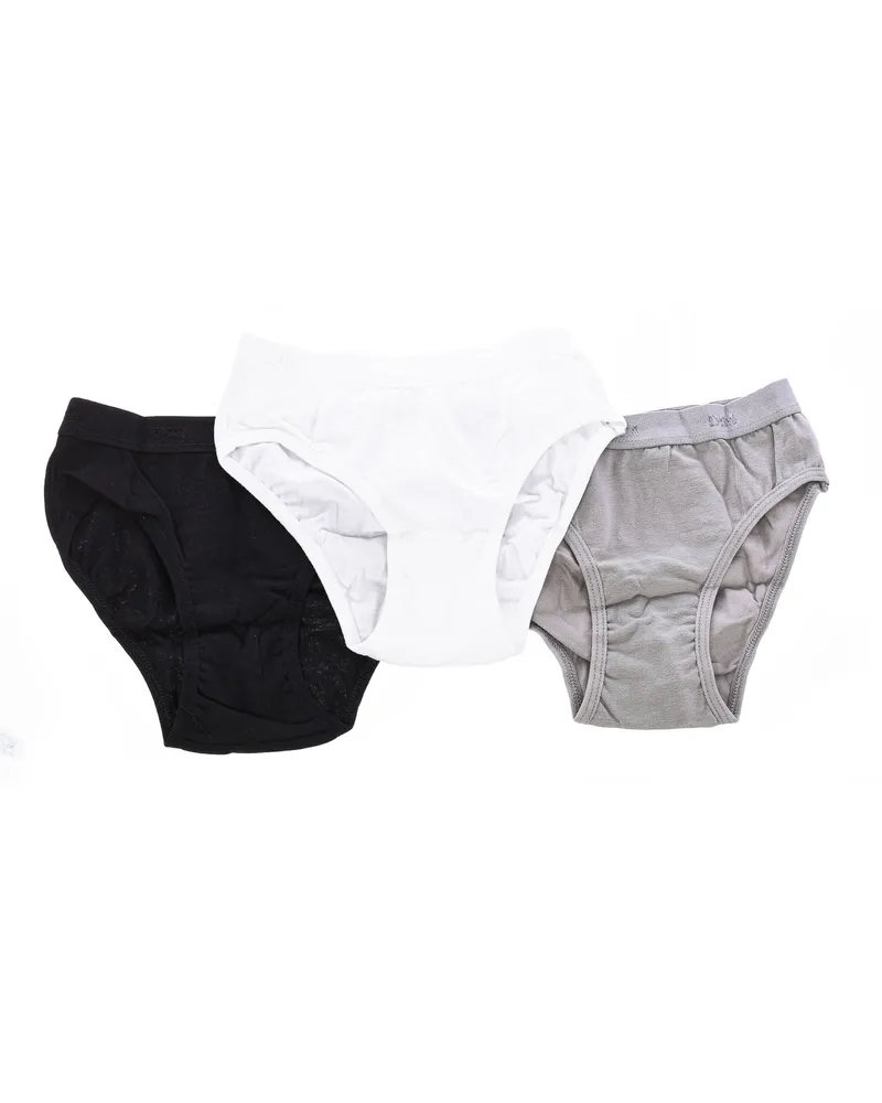 DIM Pack-3 Atmungsaktive Stoffunterhosen D093I Mädchen Mehrfarbig