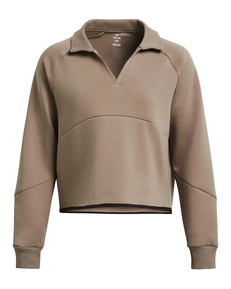 Under Armour Sweatshirt für Damen, Mit Kragen, Kastig (Braun Braun
