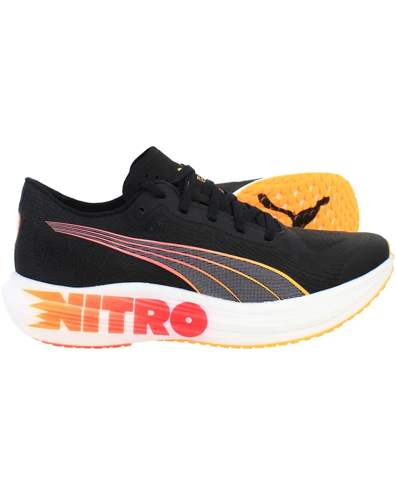 Puma Deviate Nitro Elite 2 Herren Schwarze Laufschuhe Schwarz