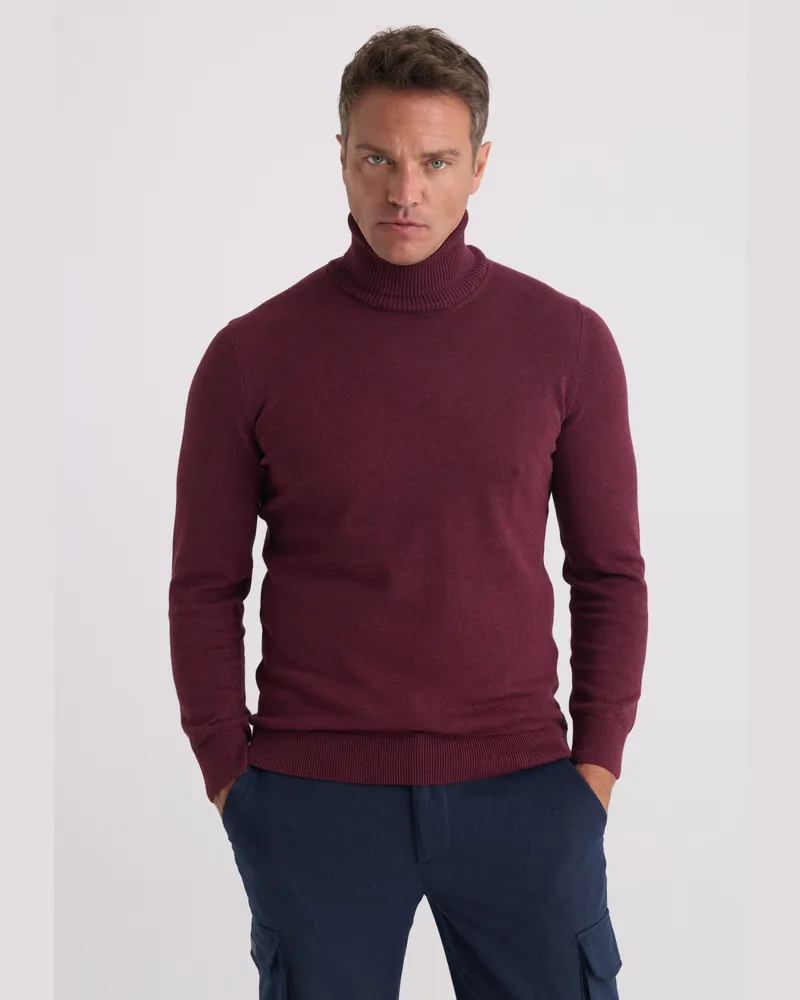 Felix Hardy Pullover Rollkragenpullover Bordeaux
