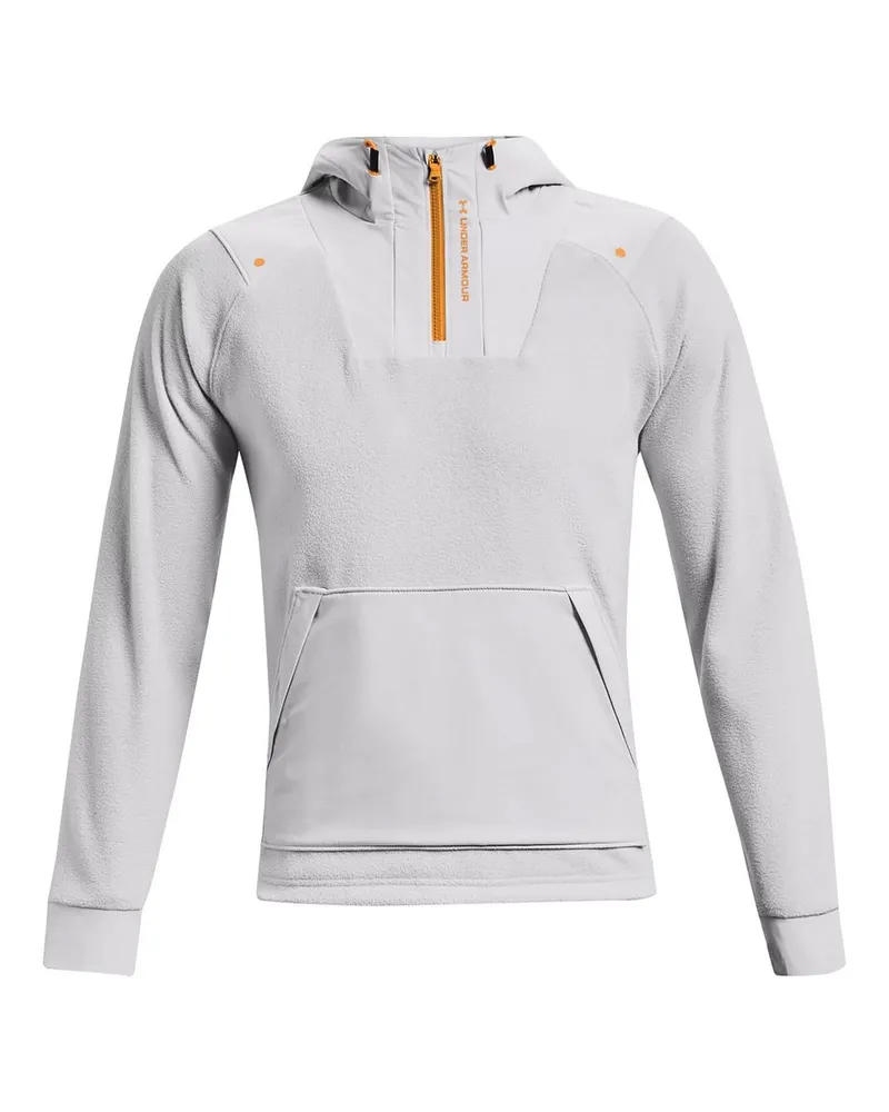 Under Armour Rush Mens Hellgrau Fleece Hoodie Hellgrau
