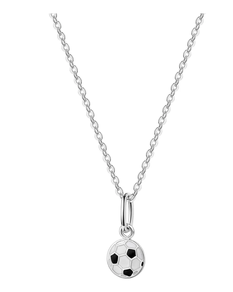 ZEEme for Kids Anhänger mit Kette 925/- Sterling Silber rhodiniert Fußball Mehrfarbig