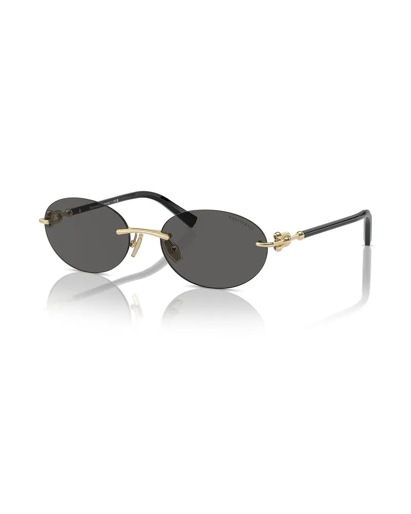 Tiffany & Co. Sonnenbrille Grau/Gold Gold