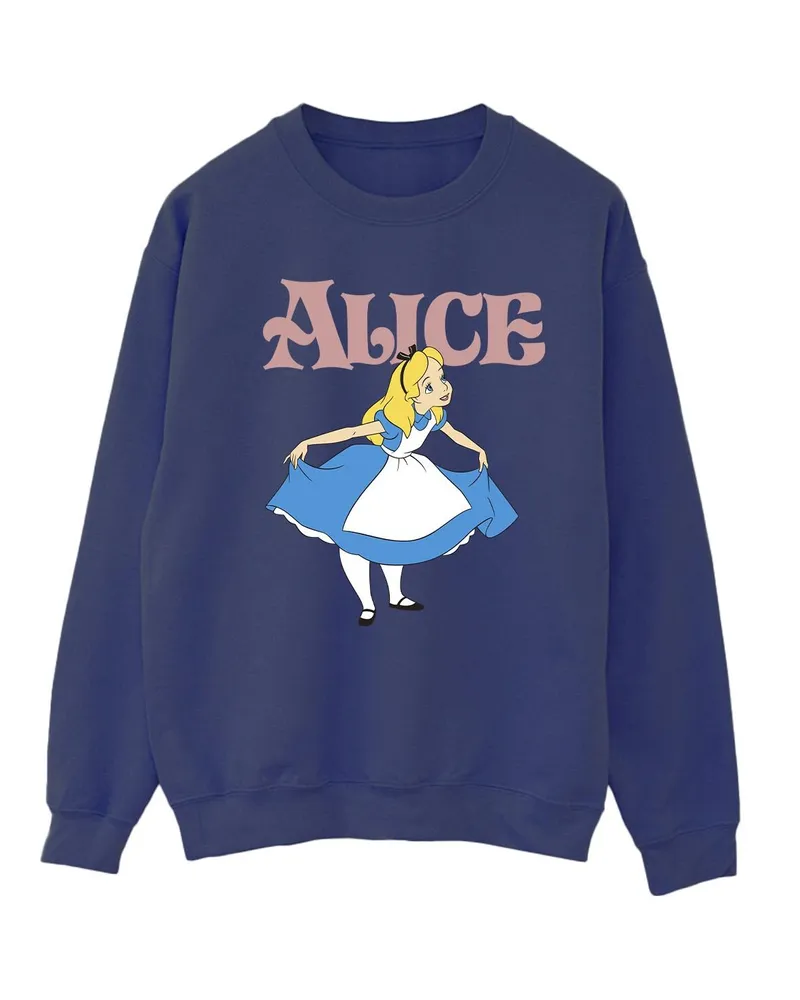 Disney Sweat ALICE IN WONDERLAND TAKE A BOW - Femme (Bleu marine Marineblau