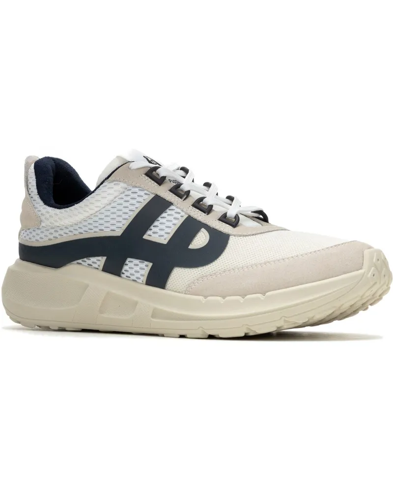Hush Puppies Seventy8 Retro Runner Herren Sneaker Aus Weißem Wildleder Weiß