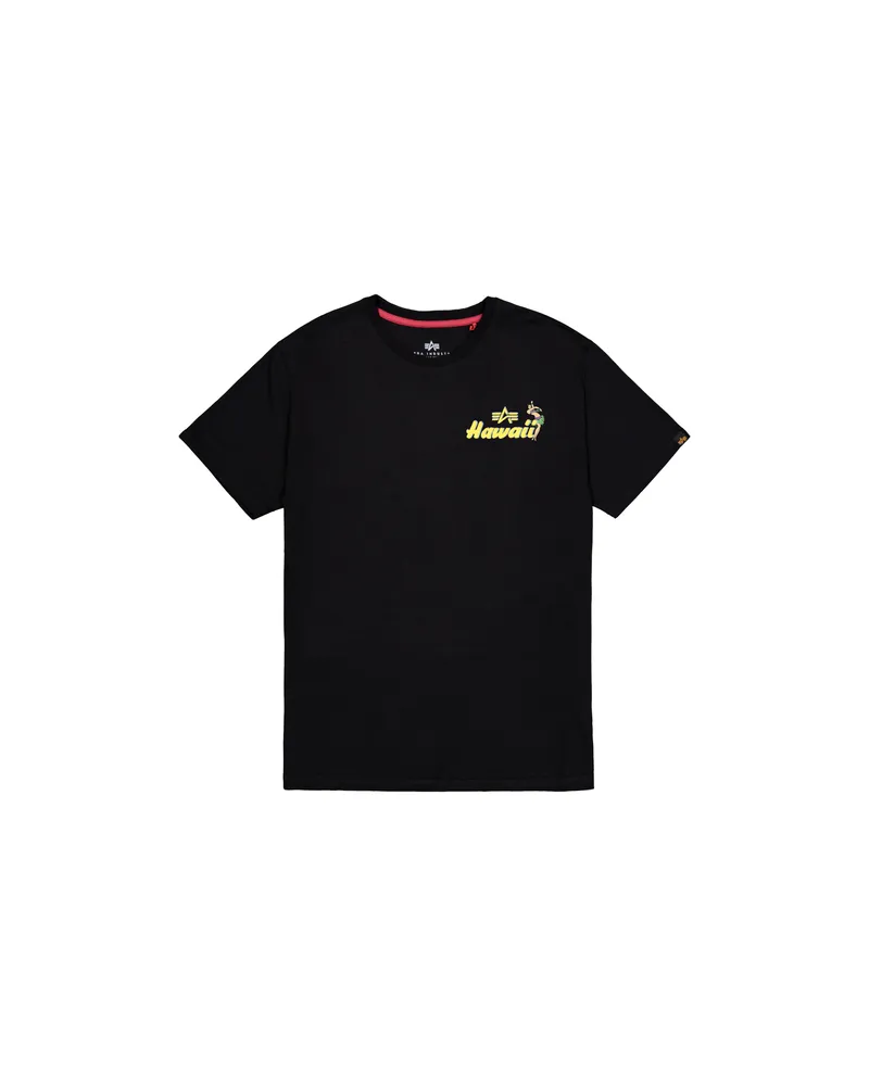 Alpha Industries T-Shirt mit Rückenprint "Pearl Harbor" - Schwarz Schwarz