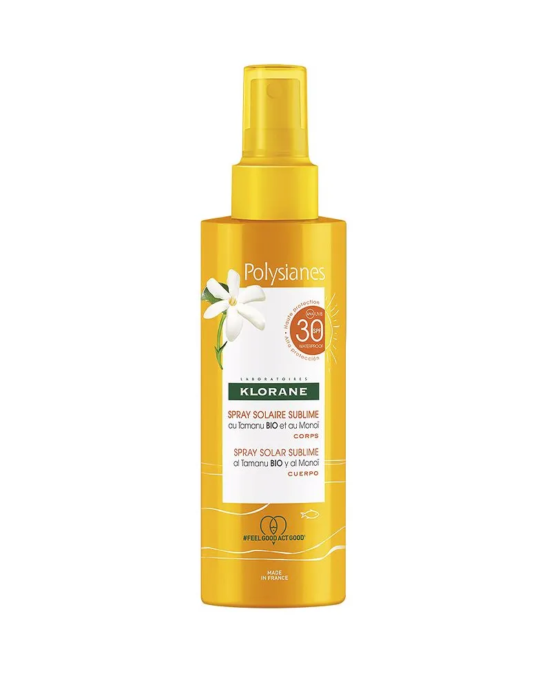 Klorane Polysianes Monoï Y Tamanu Bio Körper-sonnenspray Spf30 200 ml 