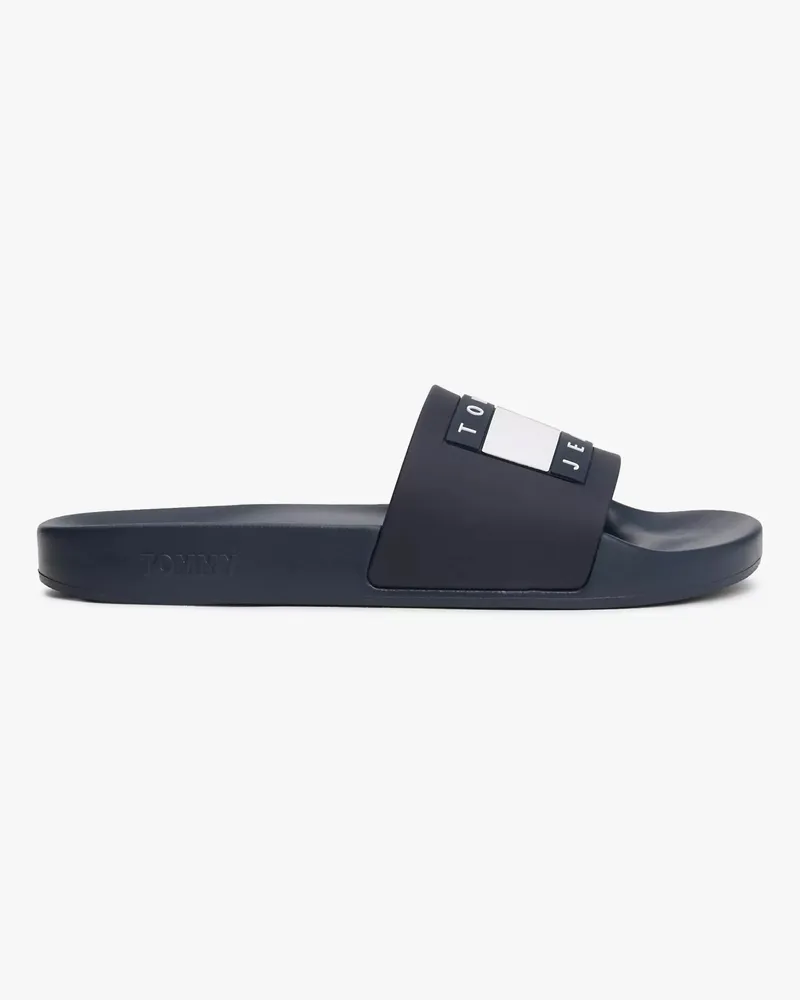 Tommy Hilfiger Tj Pool Slides Herren Sandalen Dunkle Nacht Marineblau Blau
