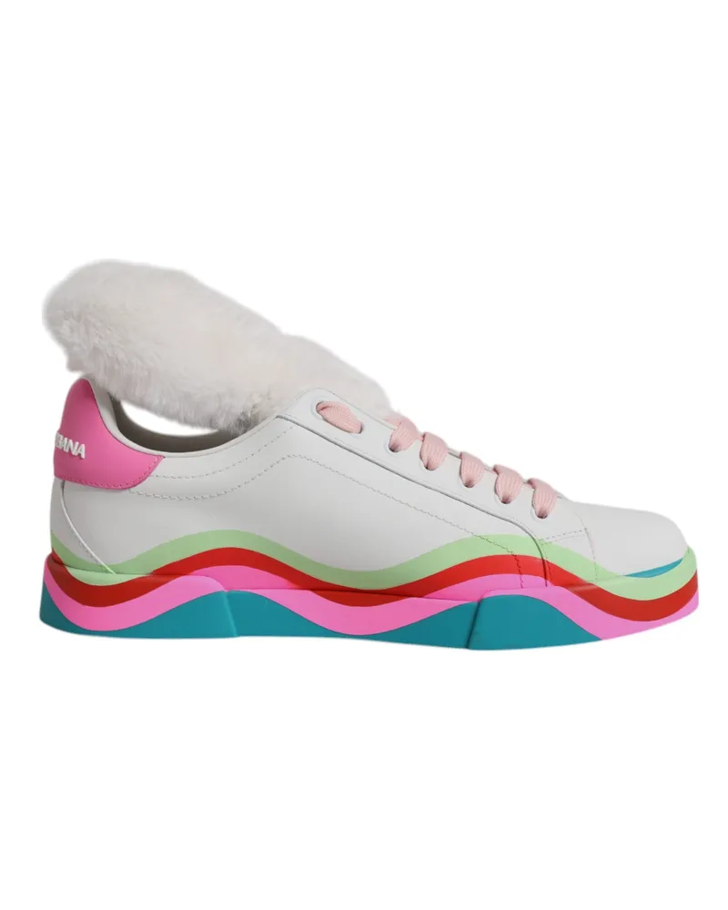 Dolce & Gabbana Mehrfarbige Low-Top Sneakers Schuhe Mehrfarbig