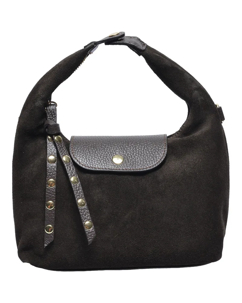Anna Luchini Kastanienbraun Rindsledertasche Dunkelbraun