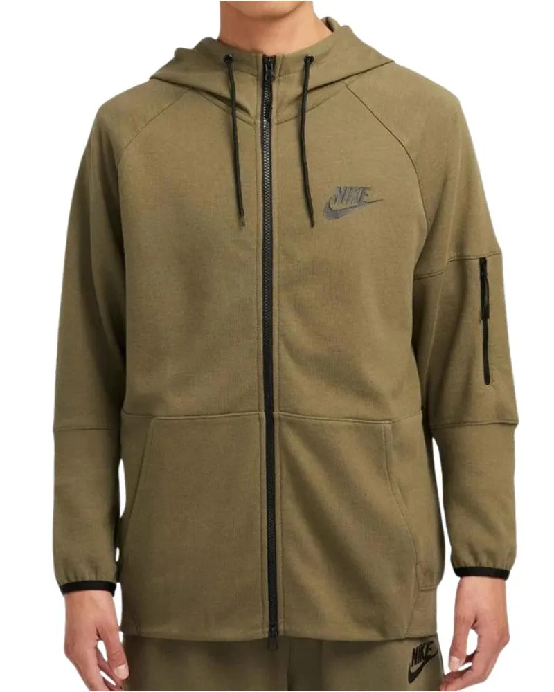 Nike Hoodie mit durchgehendem Reißverschluss für Herren (Khakigrün Khaki