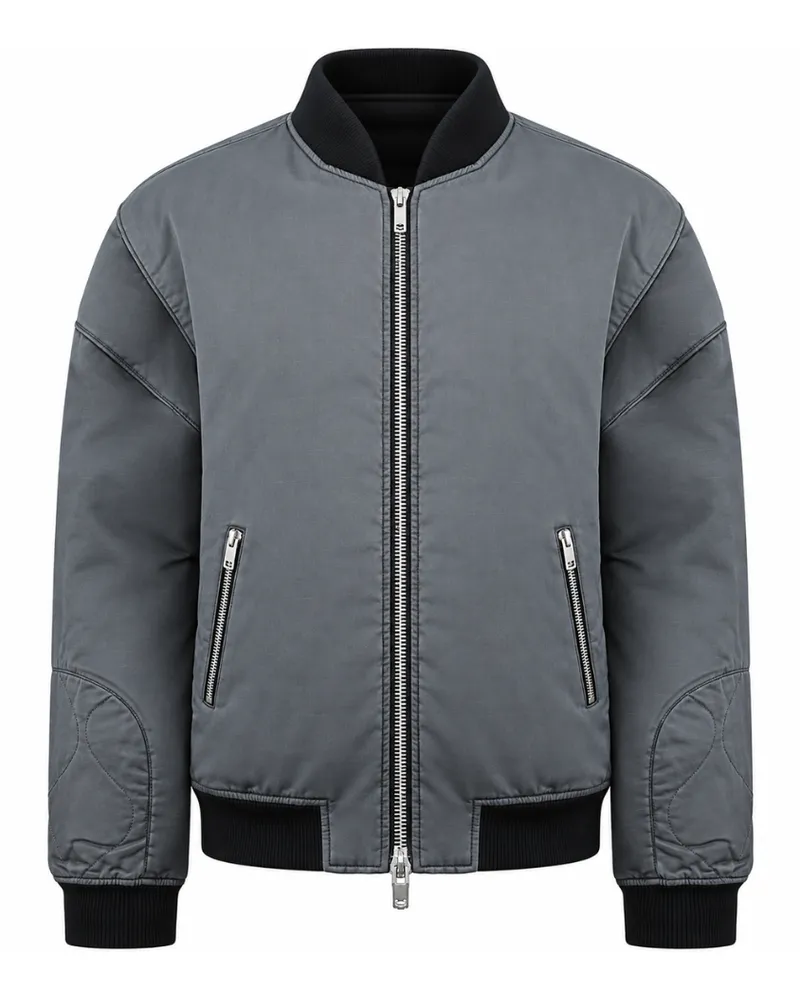 REPRESENT Oglio Herren Bomberjacke, gewaschenes Finish - Schwarz Schwarz
