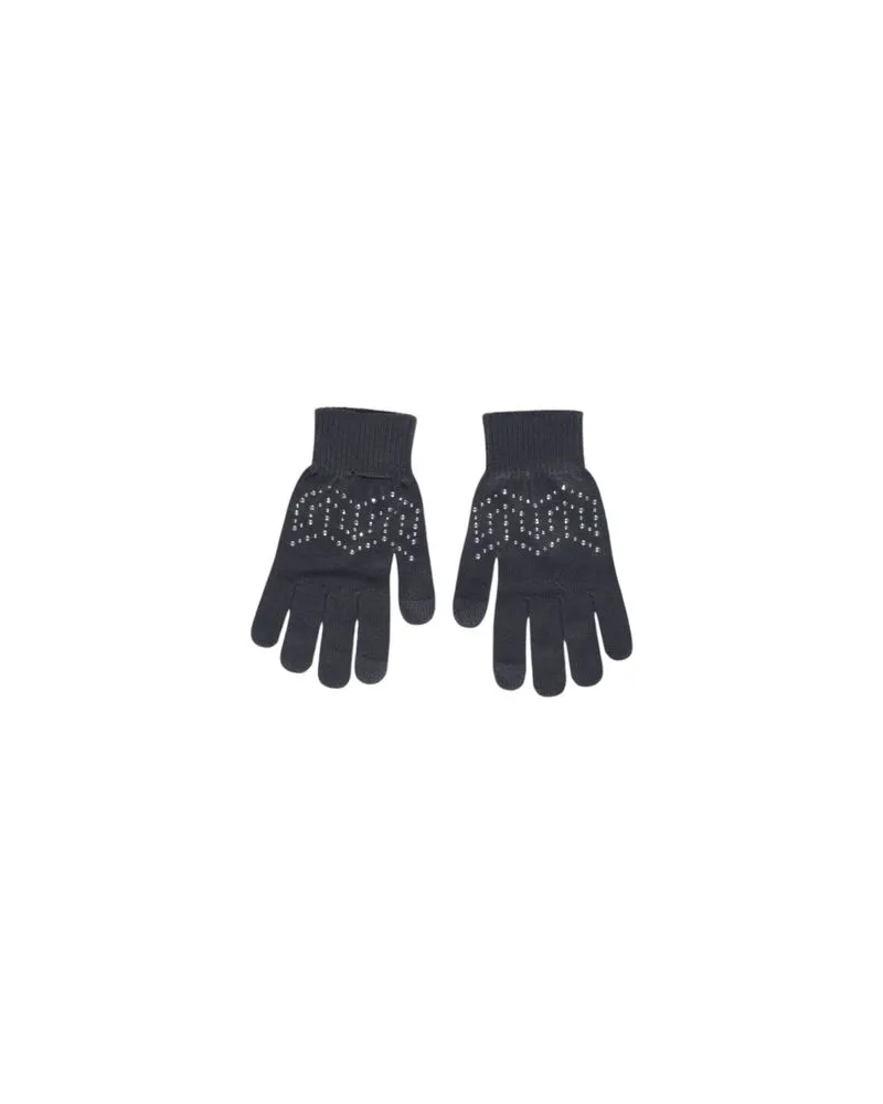 Pieces Graue Handschuhe aus recyceltem Polyester Grau