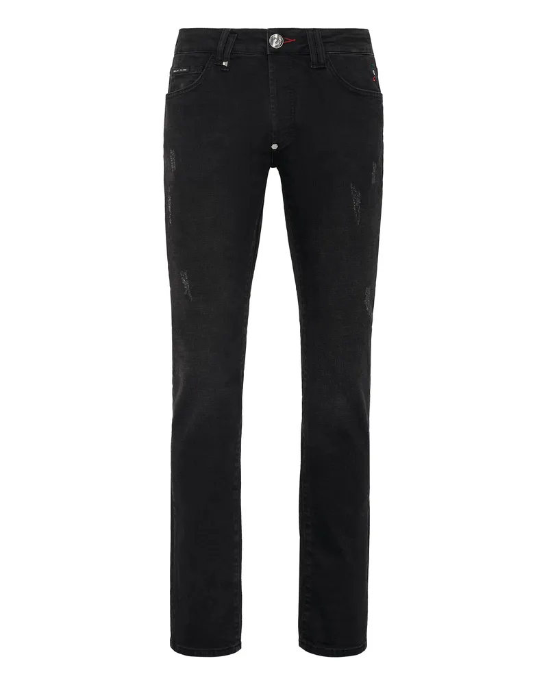 Philipp Plein Jeans Regular Fit Schwarz