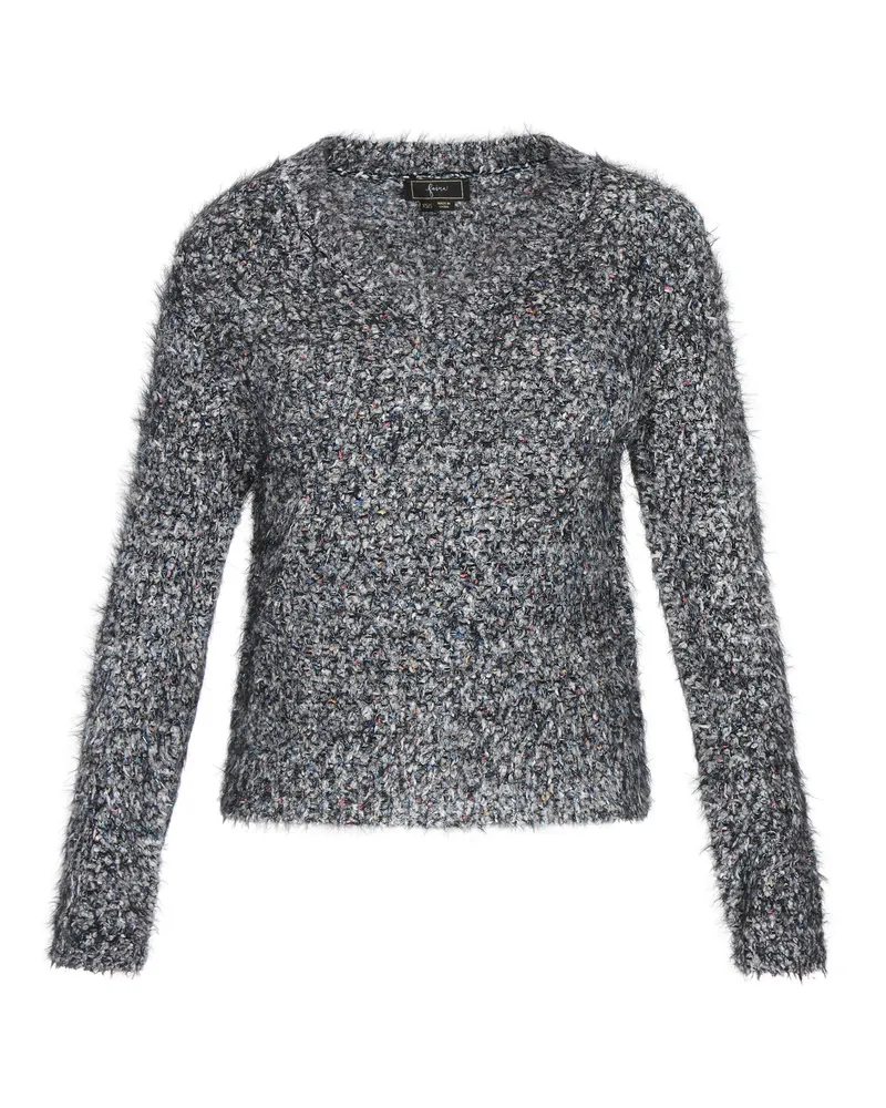 FAINA Pullover Frauen schwarz mehrfarbig Schwarz