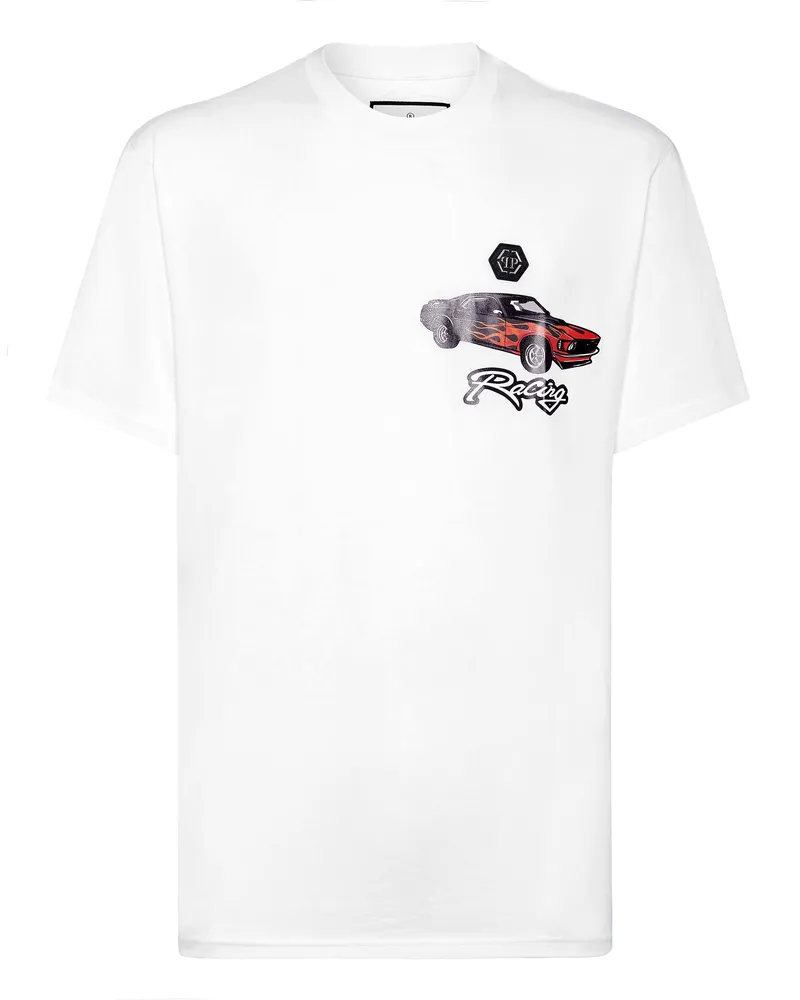 Philipp Plein T-Shirt Racing Weiß