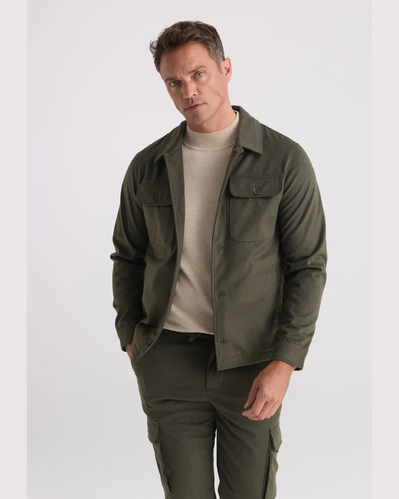 Felix Hardy Jacke Übergangs-Overshirt Grün