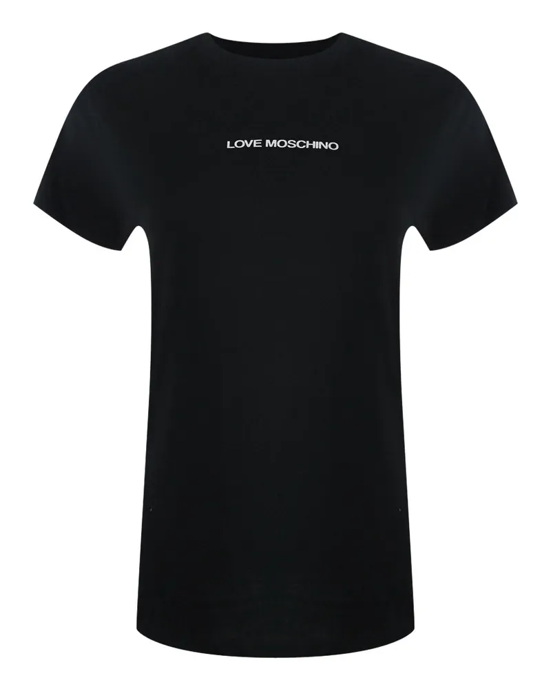 Moschino Schwarzes T-shirt Mit -logo Schwarz