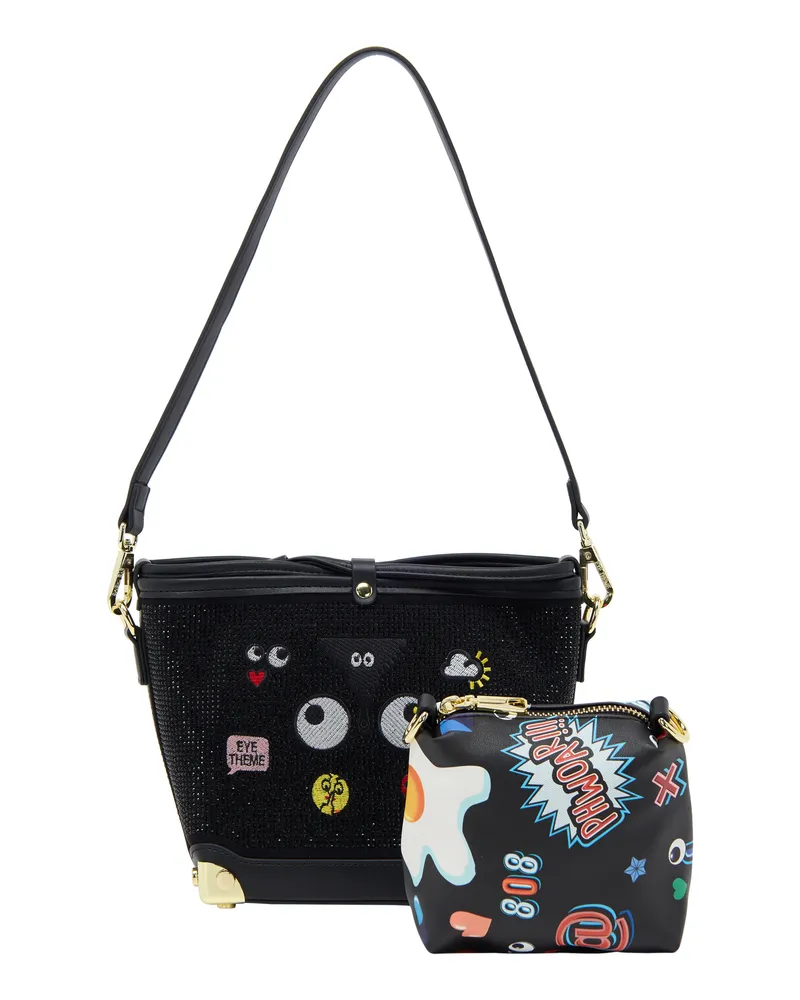 My Mo Tasche Tasche Frauen Schwarz Schwarz