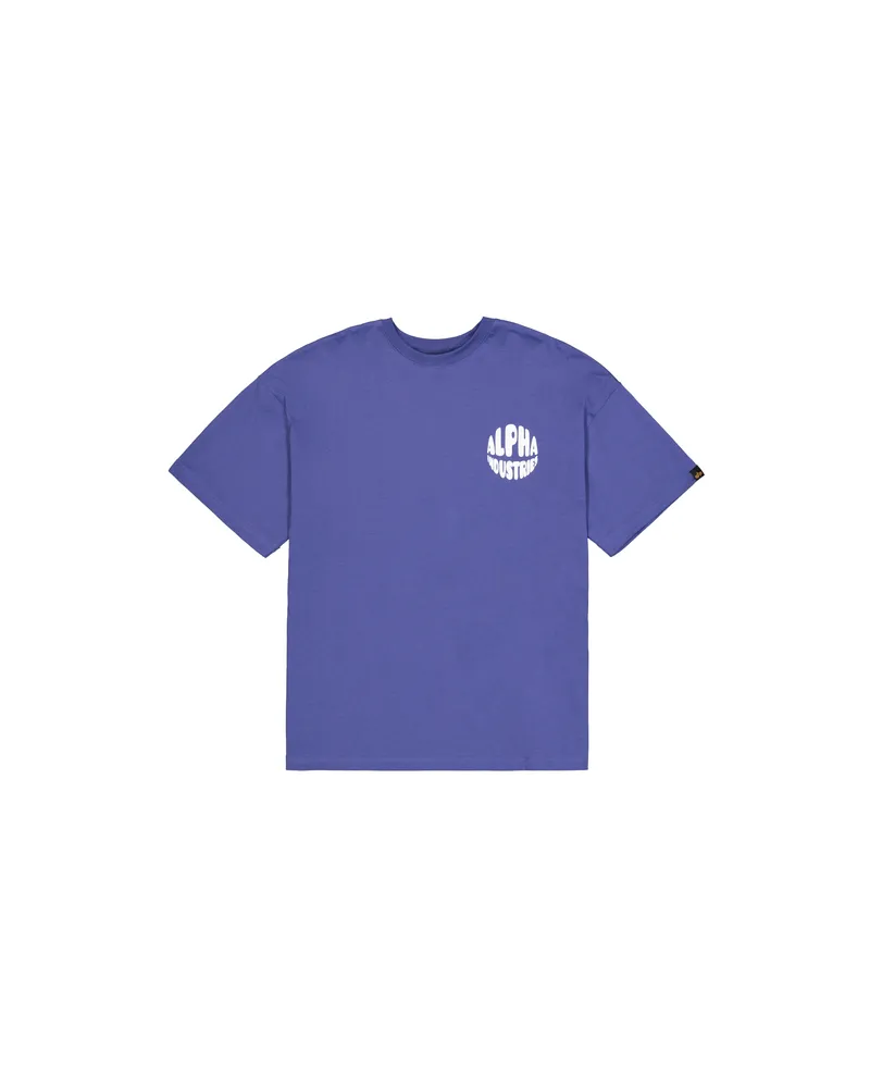 Alpha Industries Logo Backprint T-Shirt Women Lila
