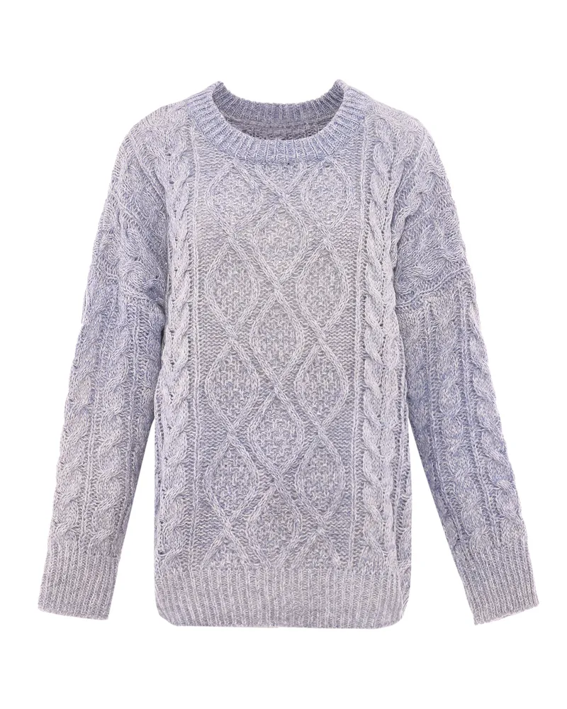 My Mo Zur Seite fahren Damen Blau Wollweiss Hellblau