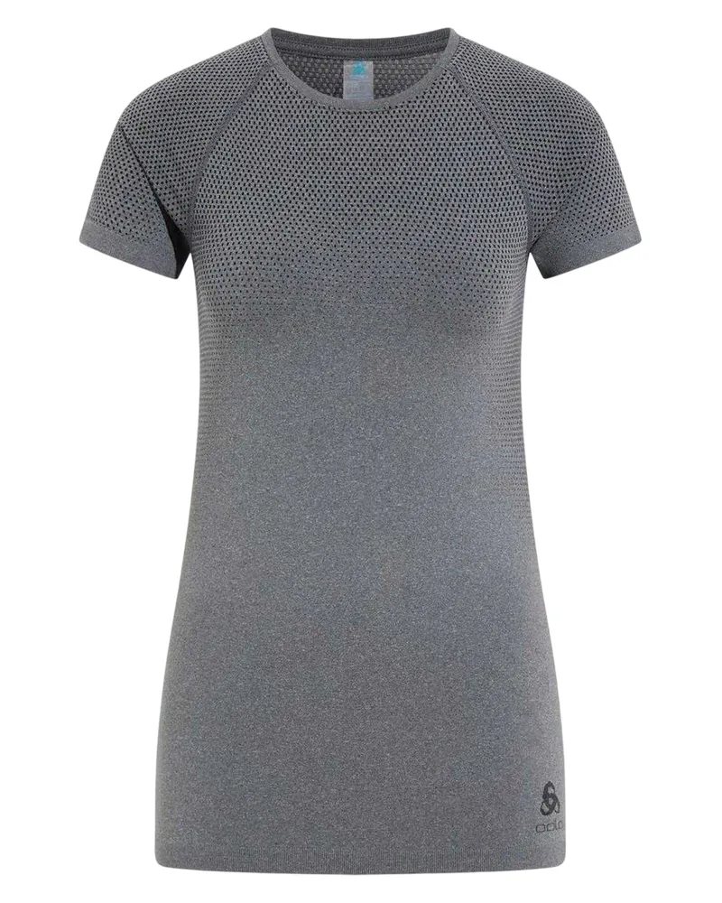 Odlo Sportoberteil für Damen, Rundhalsausschnitt, Hochleistungsmaterial, Schmal (Grau Grau