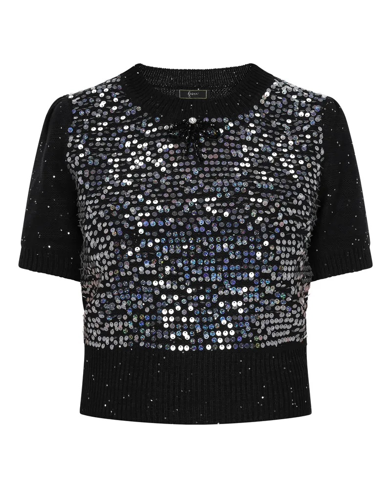 FAINA Pullover Frauen Schwarz Schwarz