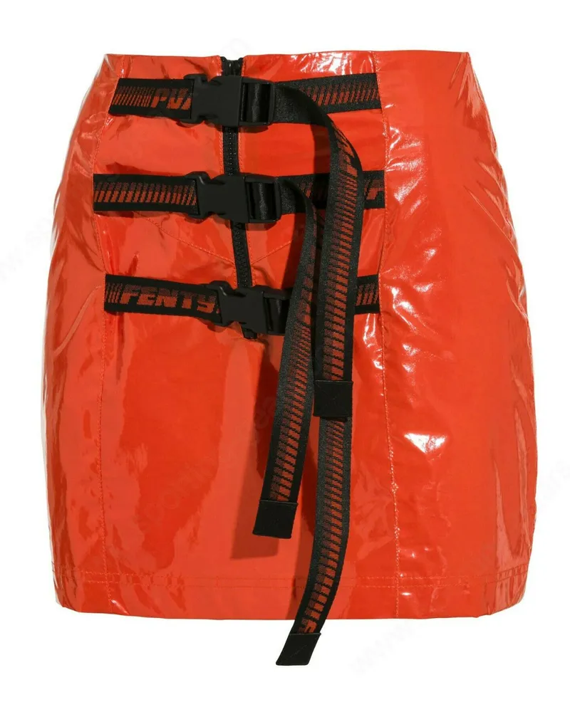 Puma x Rihanna Fenty Damen Orange Minirock Orange