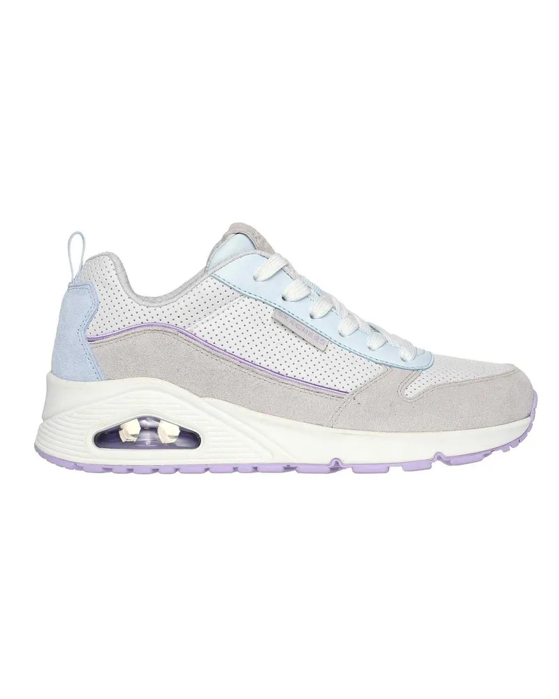 Skechers Uno Stand On Air" Sneaker für Damen, Wildleder (Grau/Hellblau Grau