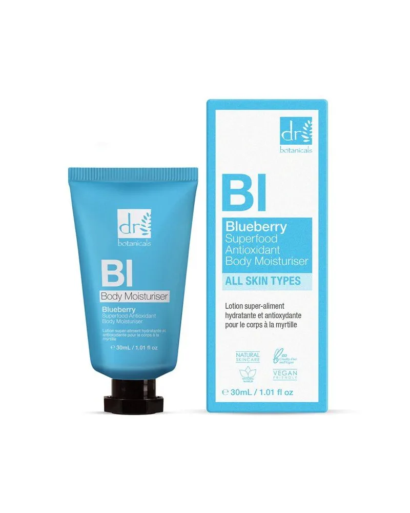 Dr Botanicals Dr. Botanicals Blaubeer-Superfood-Anti-Aging-Körperlotion mit Antioxidantien, 30 ml 