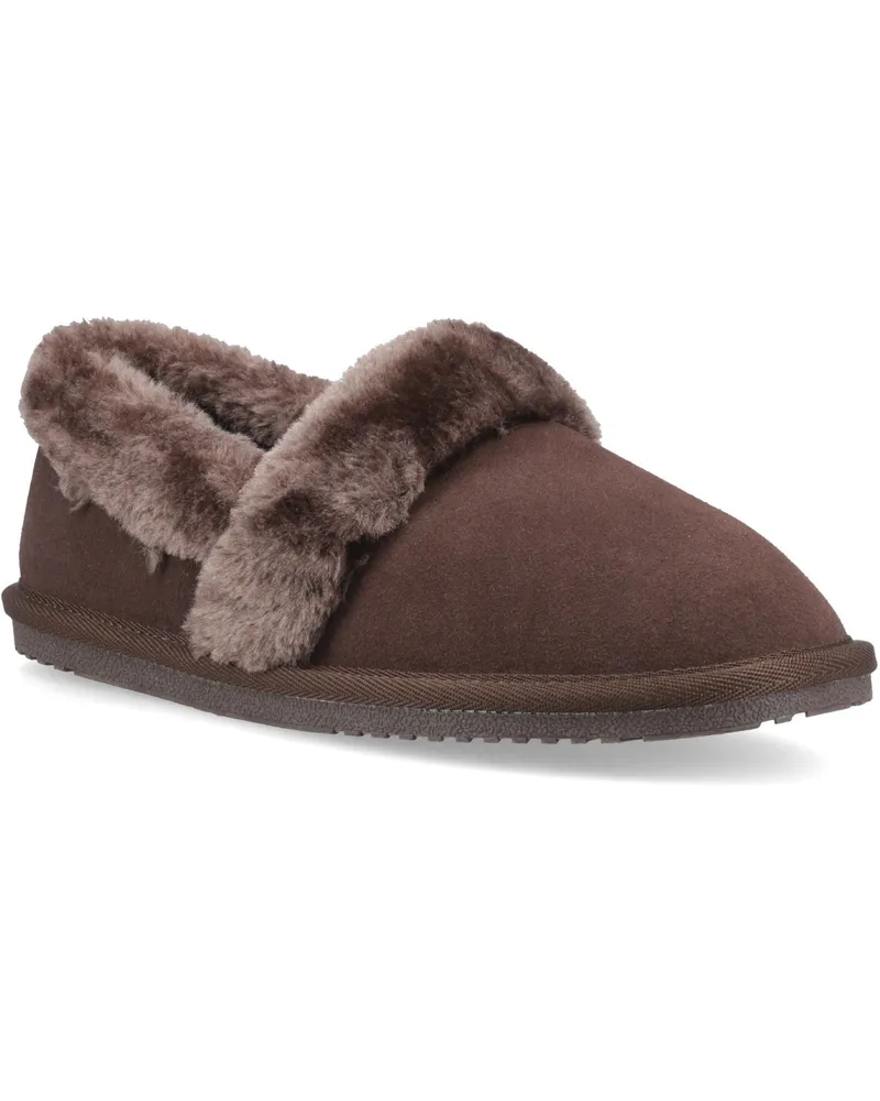 Hush Puppies Ariel Wildleder Damen Schokoladenhausschuhe Schokoladenbraun