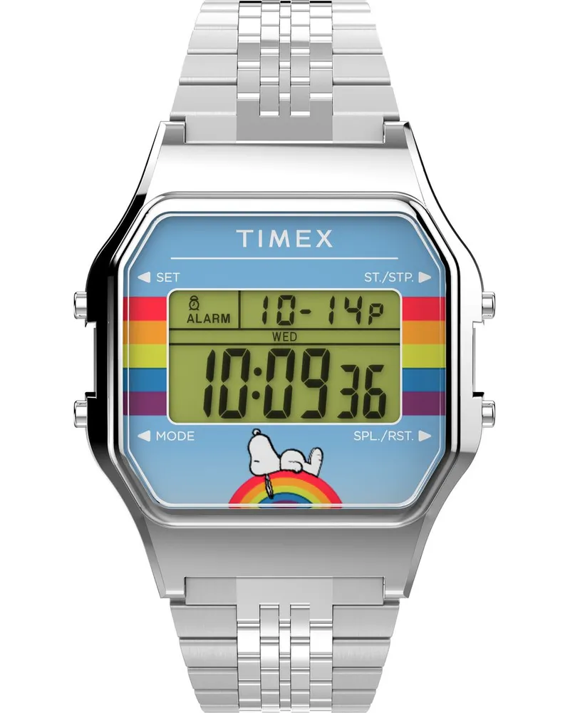 Timex Peanuts Timex 80 Silber Unisex Armbanduhr TW2V61300 Silber
