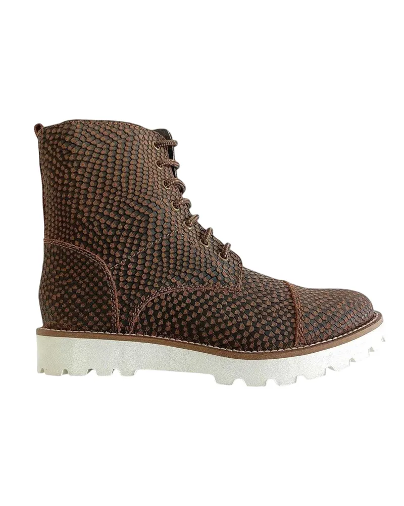 Firetrap Lizzy" Stiefeletten für Damen, Leder, Seitlicher Reißverschluss (Braun Braun
