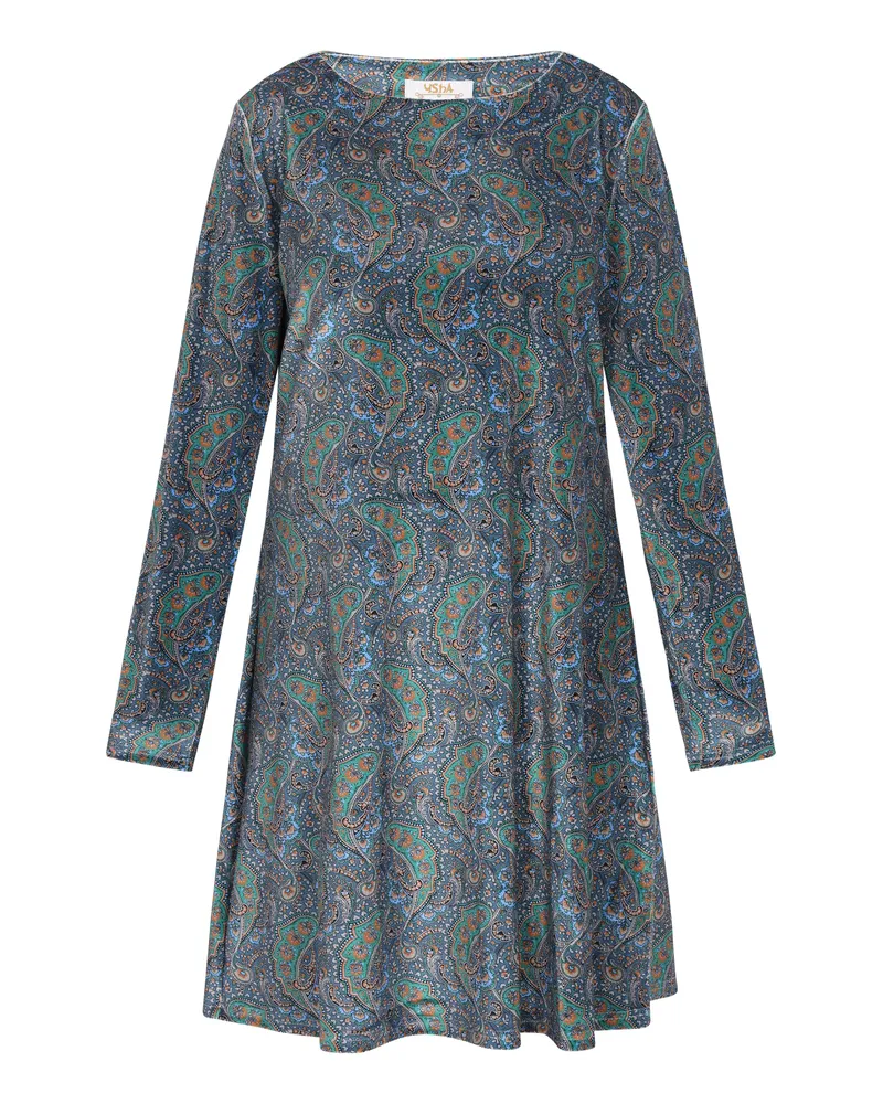 Usha Kleid Frauen blau mehrfarbig Blau