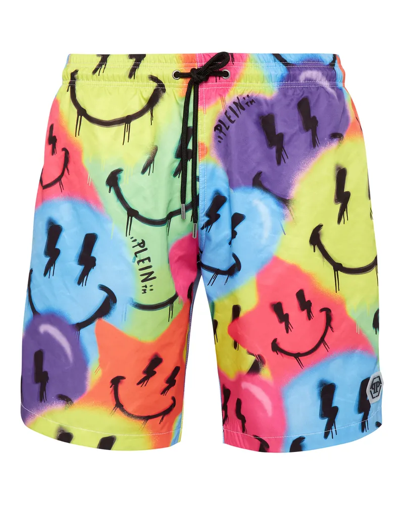 Philipp Plein Badehose Smile Mehrfarbig