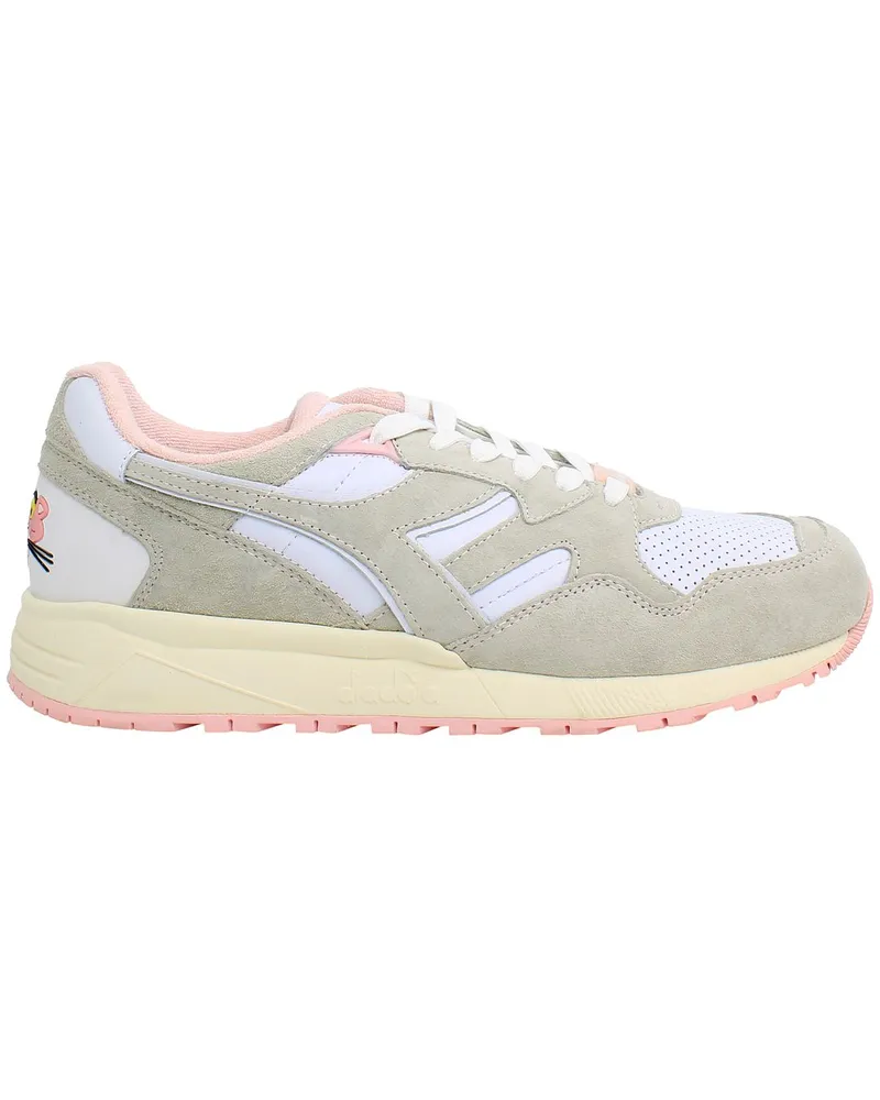 Diadora LC23 N9002 Herren-Sneaker in Weiß/Rosa Weiß