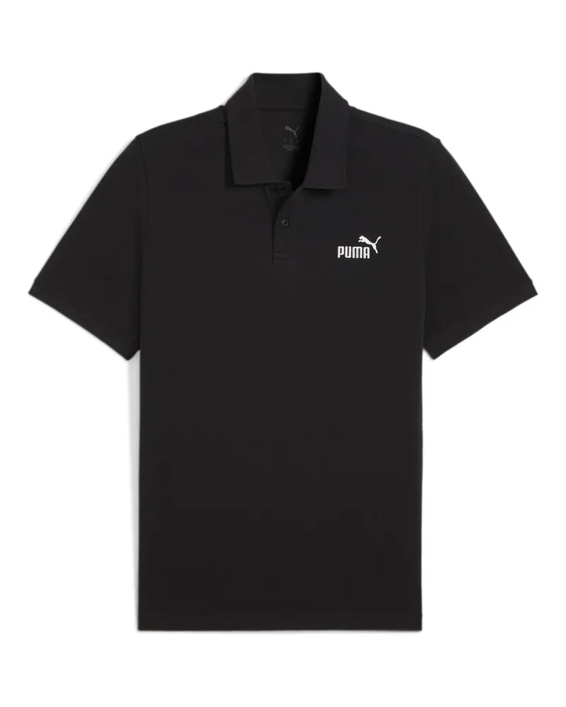 Puma Poloshirt für Herren, Piqué, Klassisch (Schwarz Schwarz