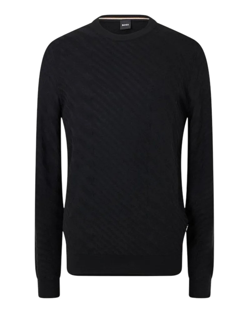 HUGO BOSS Oberteil für Herren, Jerseyware, Regulär (Schwarz Schwarz