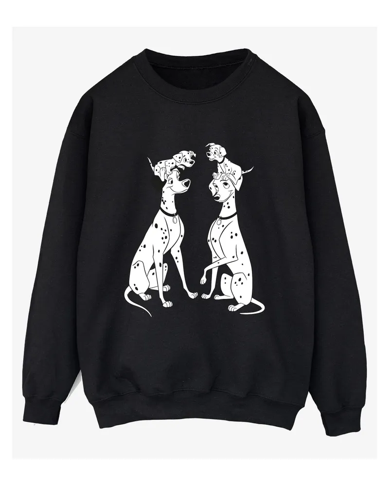 Disney 101 Dalmatians Family" Sweatshirt für Damen (Schwarz Schwarz