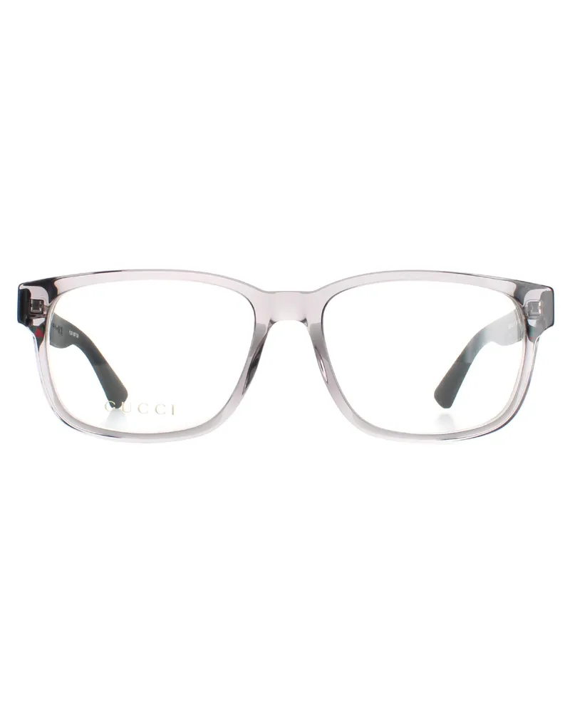 Gucci Rectangle Hommes transparent gris GG0011o Transparent
