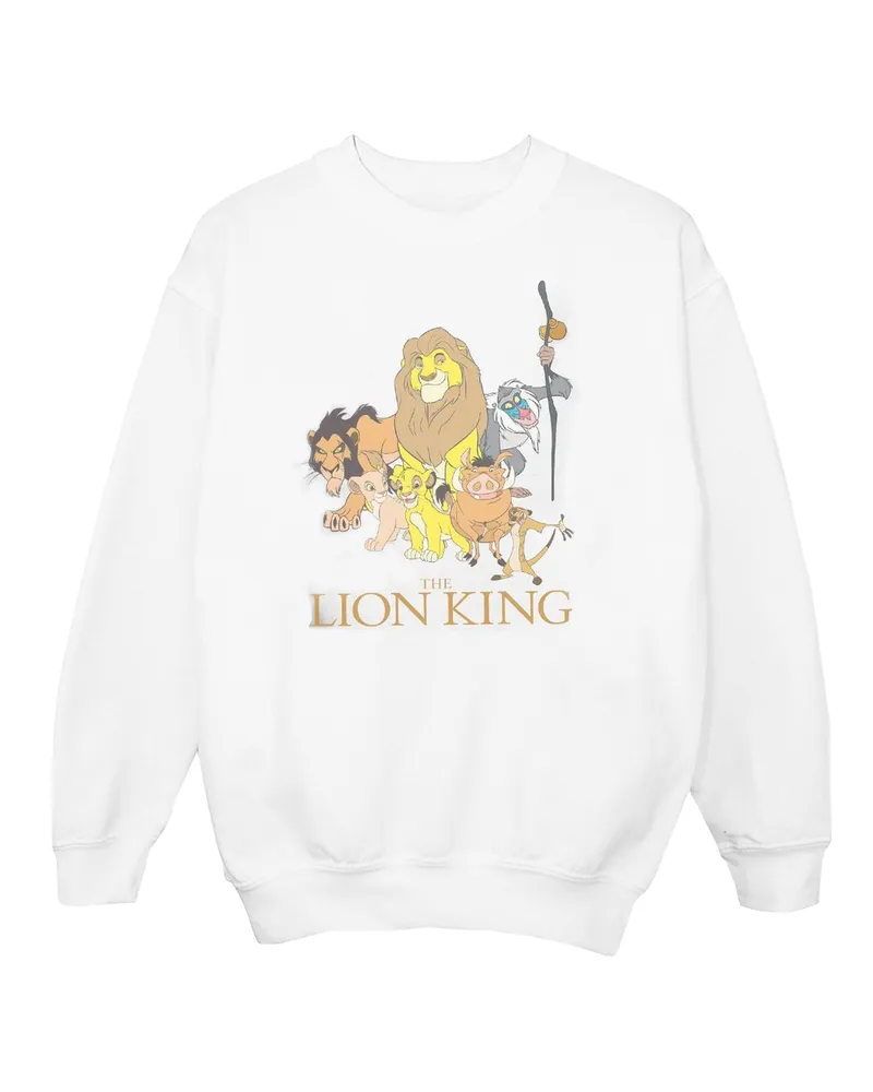 Disney The Lion King Group" Sweatshirt für Mädchen (Weiß Weiß