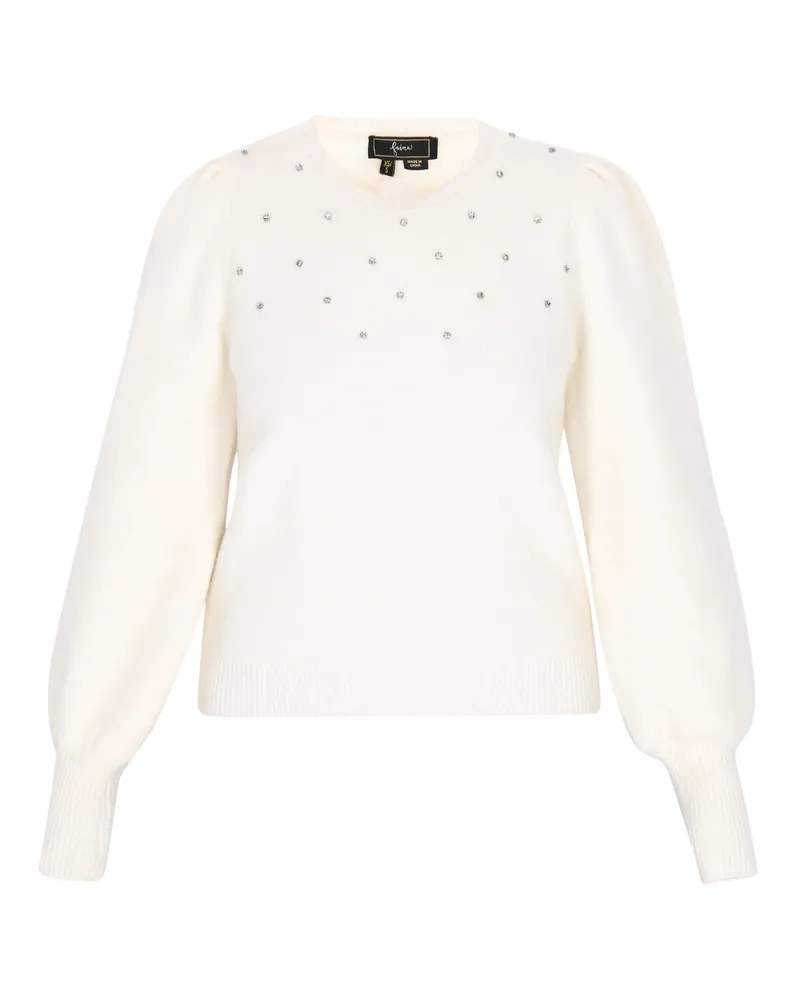 FAINA Pullover Frauen cremefarben Wollweiß