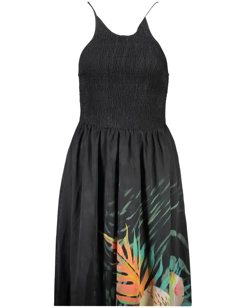 Desigual Schwarzes Polyester Damenkleid Schwarz