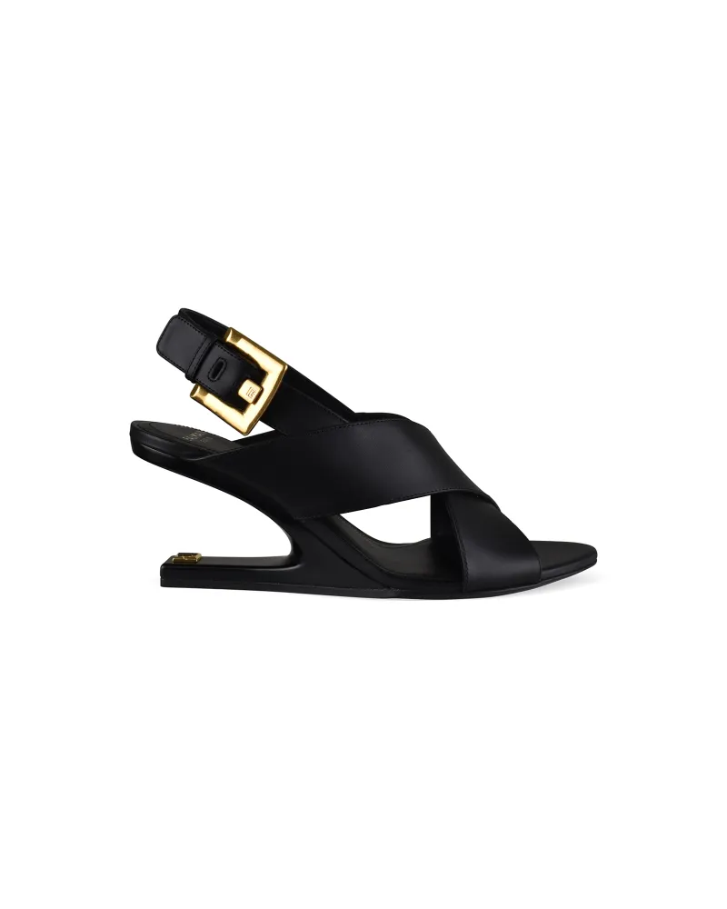 Balmain Anthem No Wedge-Sandalen - Schwarz Schwarz
