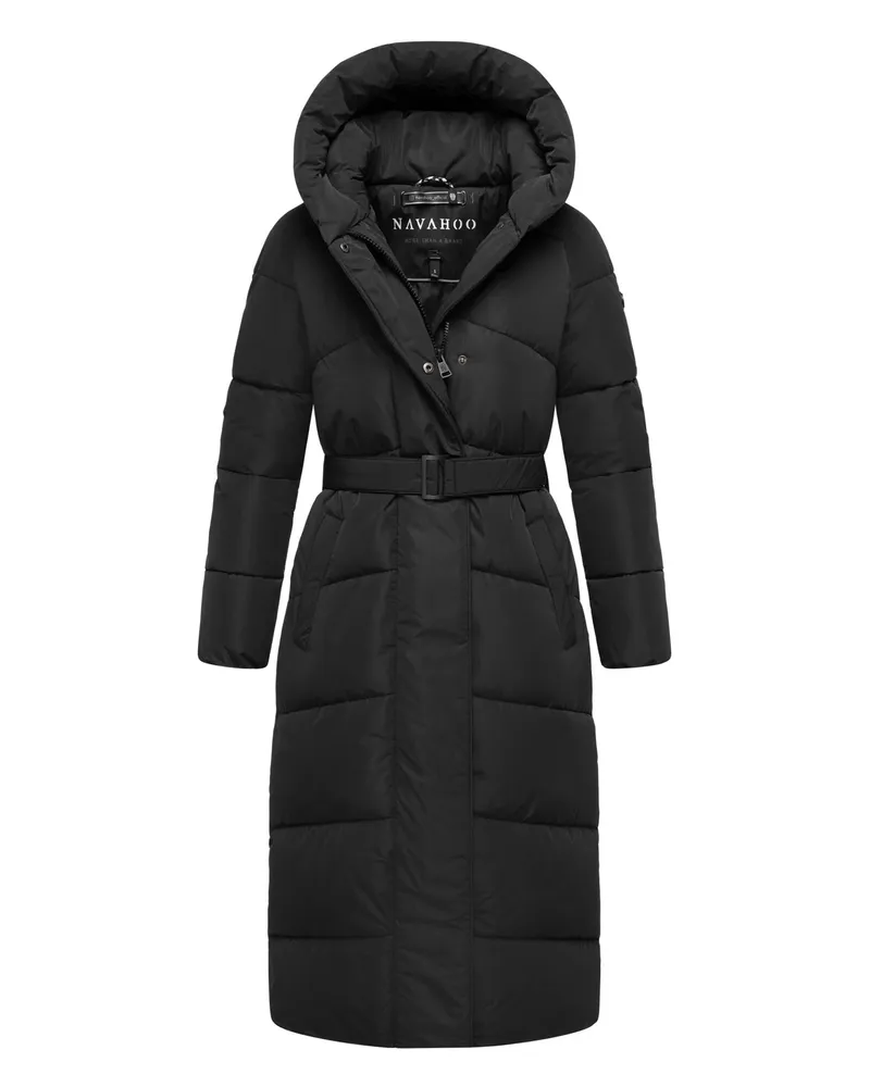NAVAHOO Eisblick Damen Steppmantel – elegant, warm & funktional Schwarz
