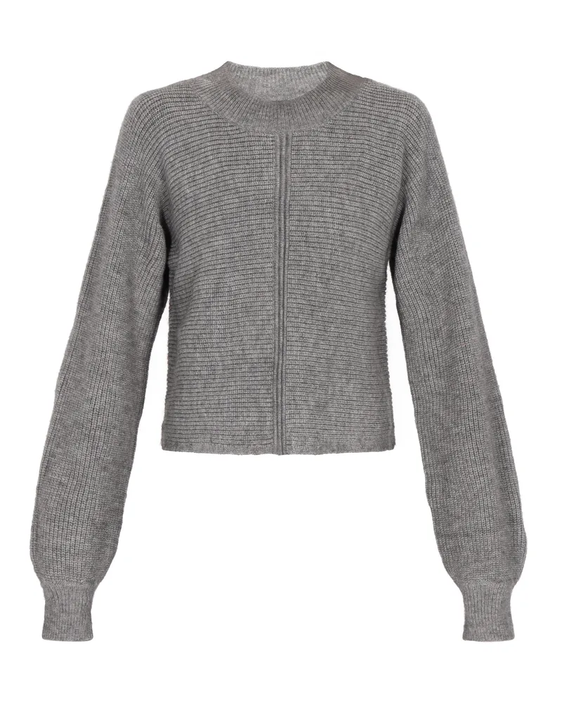 DreiMaster Pullover Damen Grau Melange Grau
