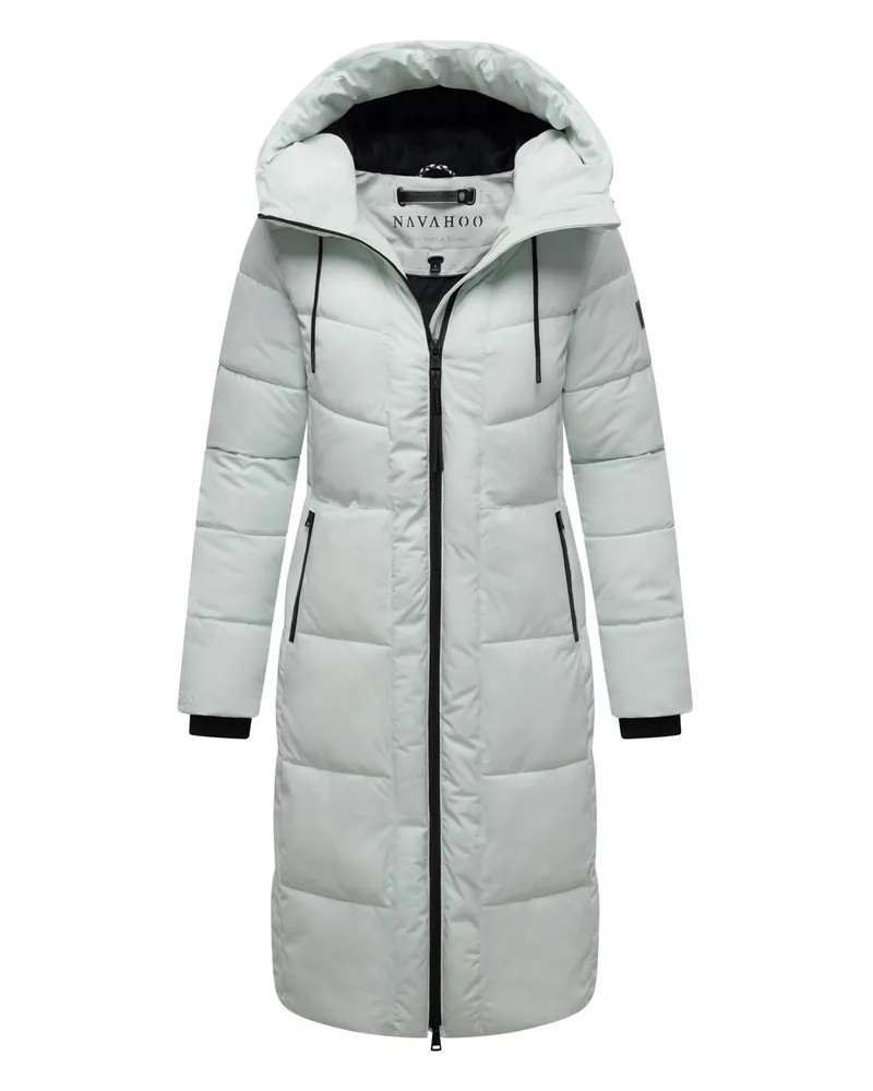 NAVAHOO Damen Winter Steppmantel SCHOKOKUSS – elegant, warm & funktional Blau