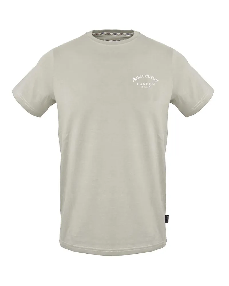 Aquascutum T-Shirt für Herren, Regulär (Grau Grau