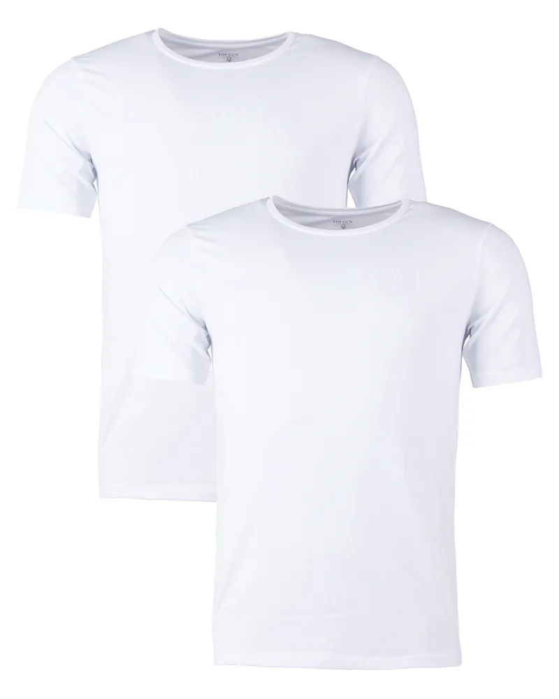 Top Gun T-Shirt Doppelpack TGUW003 Weiß